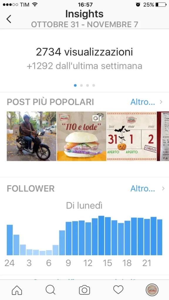 Gli Insights di Instagram