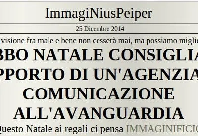 Brand New: Babbo Natale raccomanda “Regalatevi Immaginificio!”.